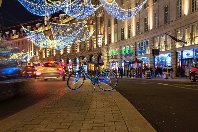 Cycling along London's empty streets during Christmas